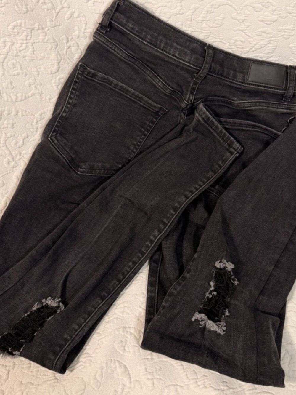 Express Black Ripped Jeans